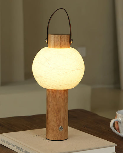 RUVA designer table lamp in light wood | DecoHarmonie
