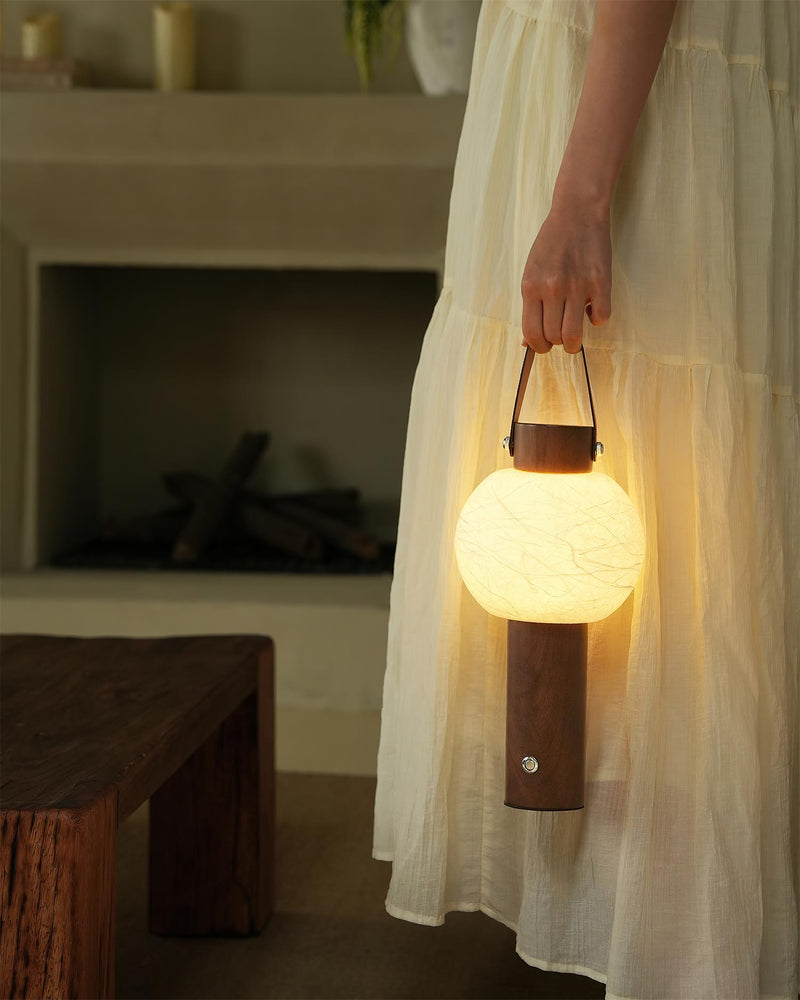 VENA designer table lamp softening the light in a contemporary lounge — DecoHarmonie