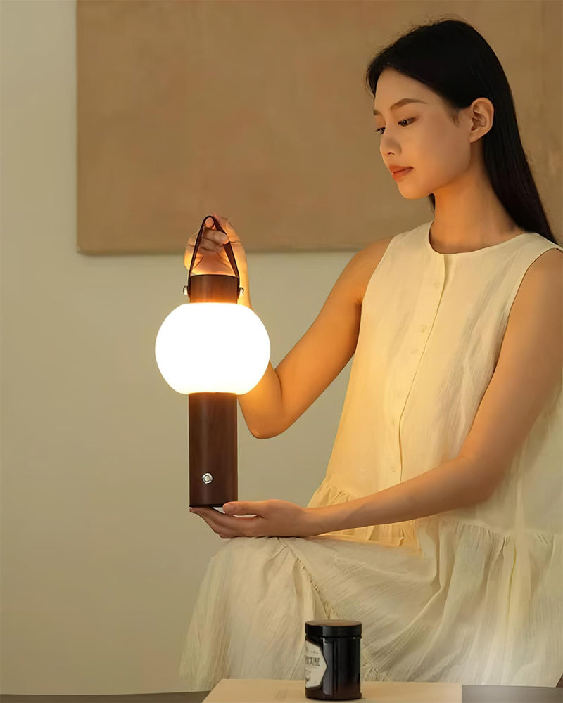 VENA designer table lamp set against a neutral wabi-sabi backdrop — DecoHarmonie