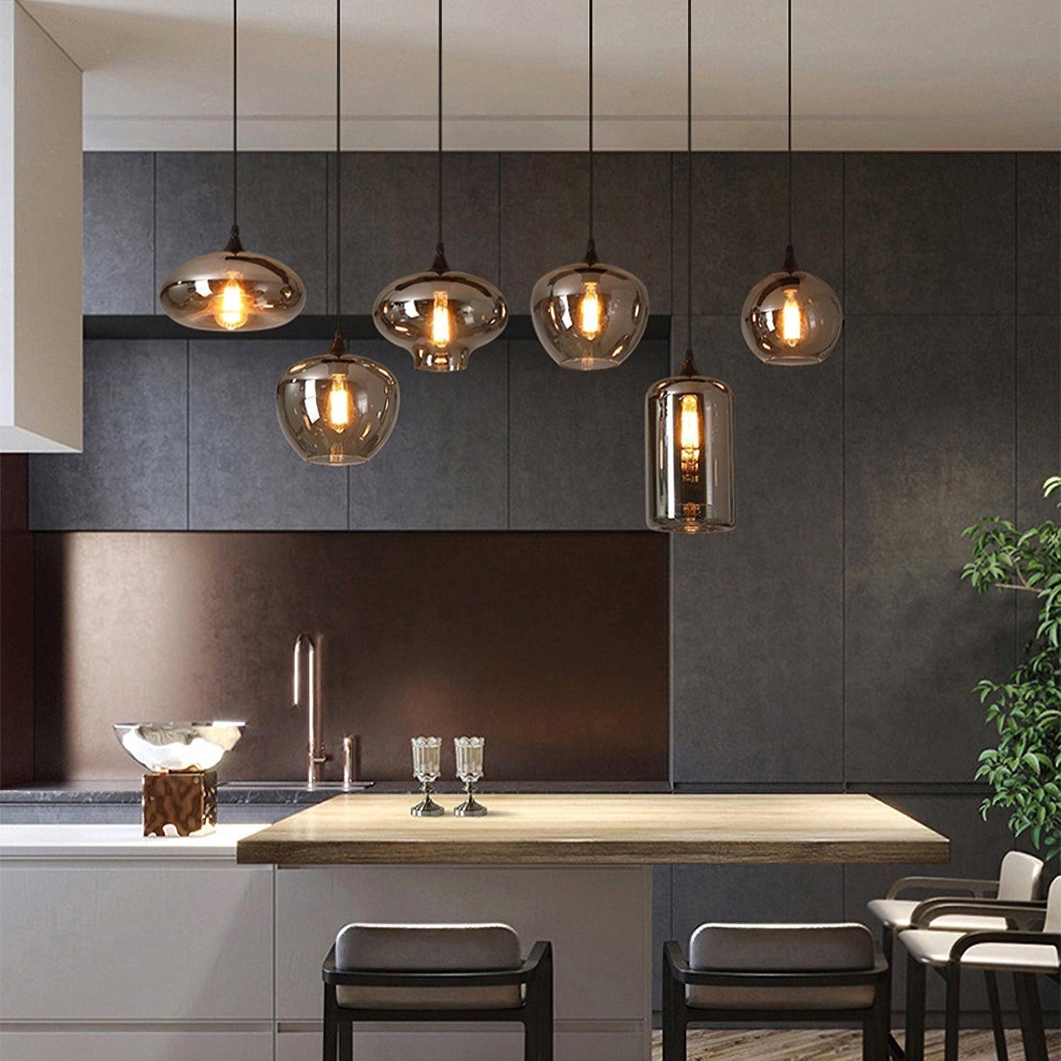 Pendant Light Smoked Glass Black - NOVUSX | Luxurious Aura