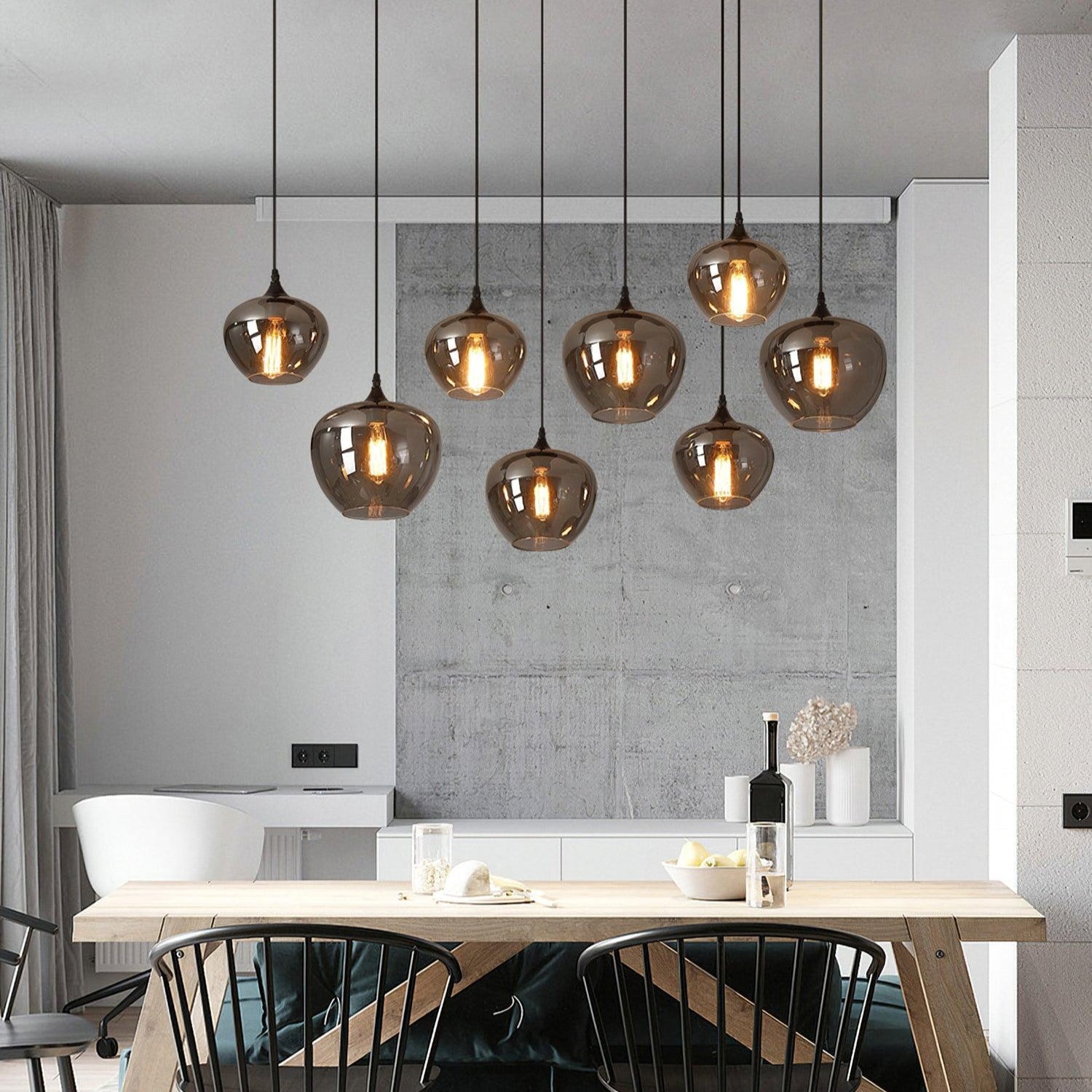 Pendant Light Smoked Glass Black - NOVUSX | Luxurious Aura