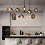 Pendant Light Smoked Glass Black - NOVUSX | Luxurious Aura