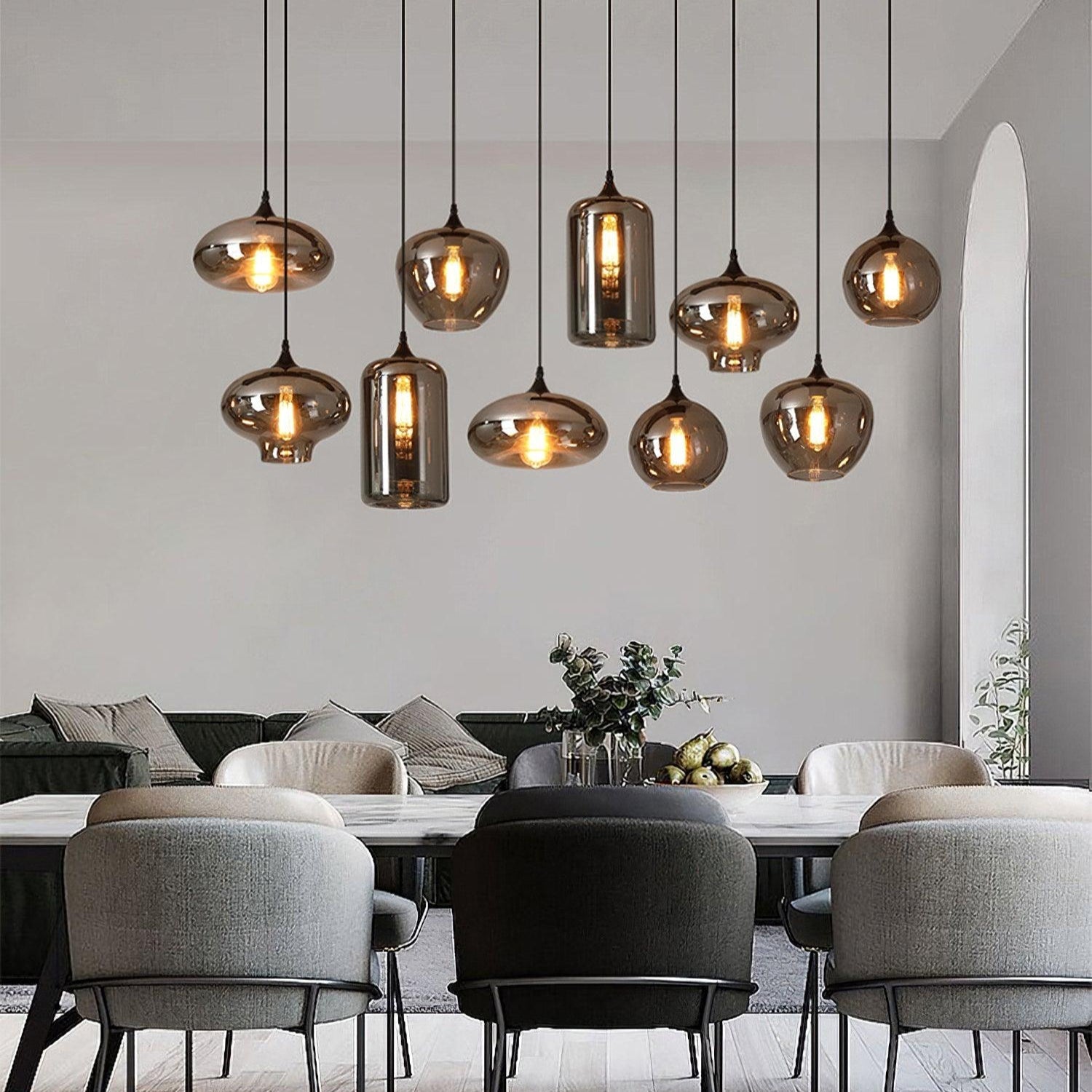Pendant Light Smoked Glass Black - NOVUSX | Luxurious Aura