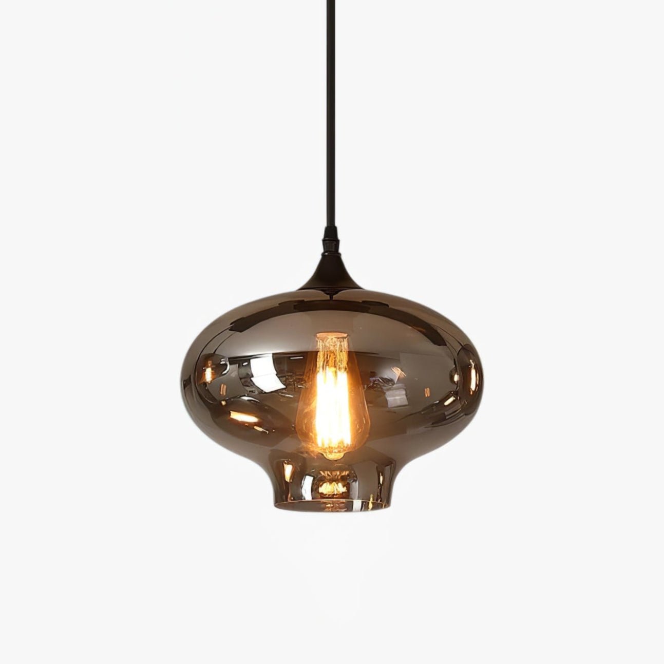 Pendant Light Smoked Glass Black - NOVUSX | Luxurious Aura