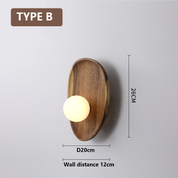 Wall Light Wooden LED - ALTUSX | Cozy Ambiance