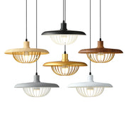 Pendant Light Wood Grain Black - ZYLOXA | Nordic Style