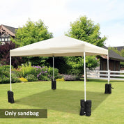 Octagonal Garden Gazebo, 8-Sided, 6.8×5 m, White Heavy Duty Metal Frame Outdoor Marquee Party & Wedding Canopy