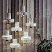 Pendant Light Marble Gold - VYKRON | Timeless Elegance