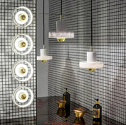 Pendant Light Marble Gold - VYKRON | Timeless Elegance