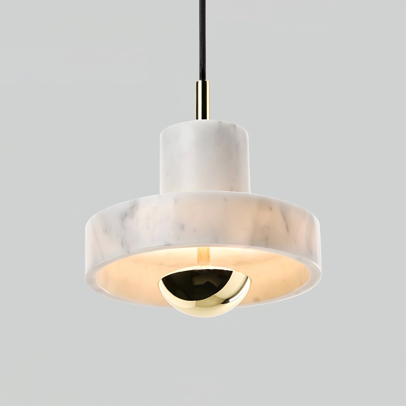 Pendant Light Marble Gold - VYKRON | Timeless Elegance