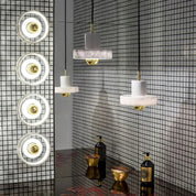 Pendant Light Marble Gold - VYKRON | Timeless Elegance