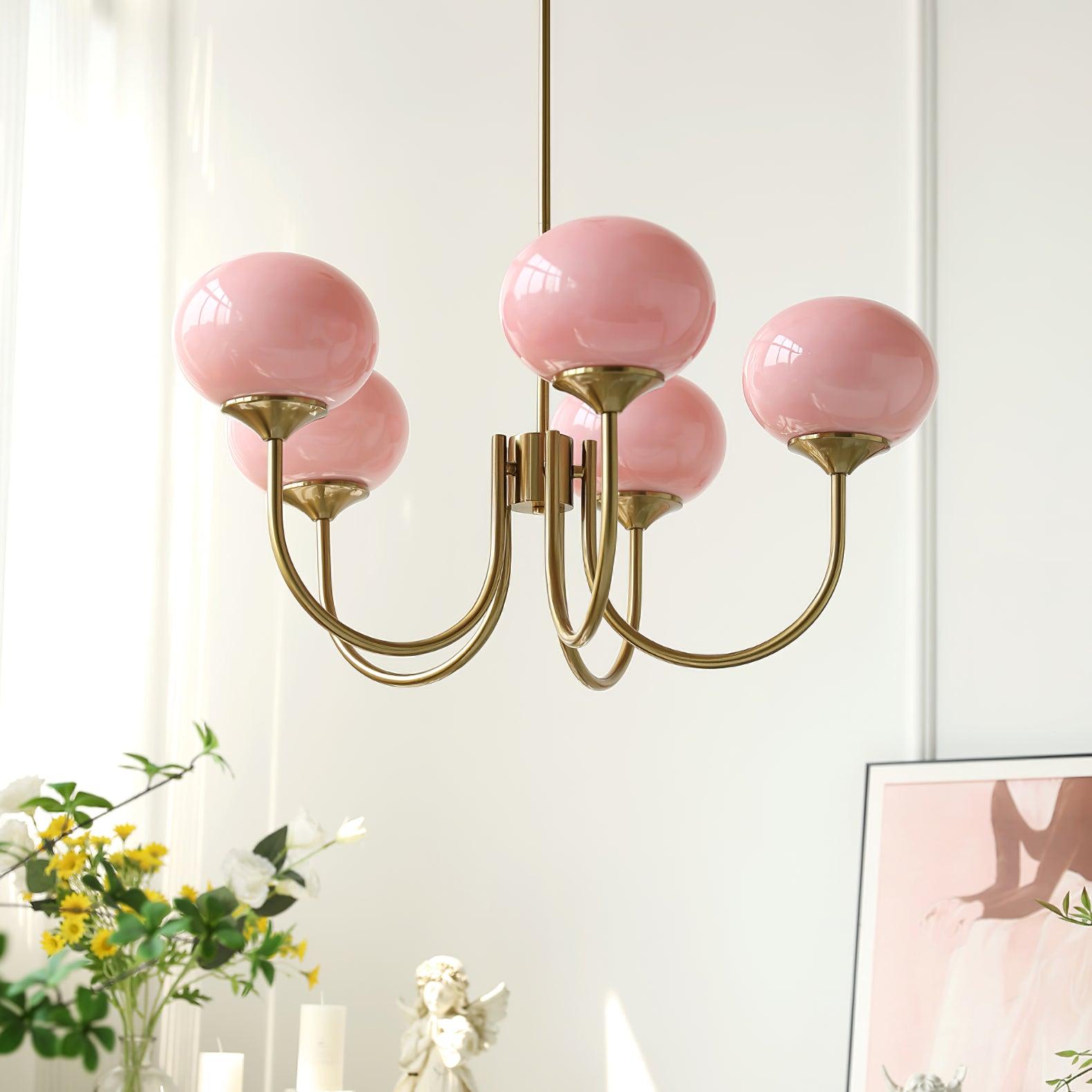 Chandelier Gold Pink - GRYPHN | Luxury
