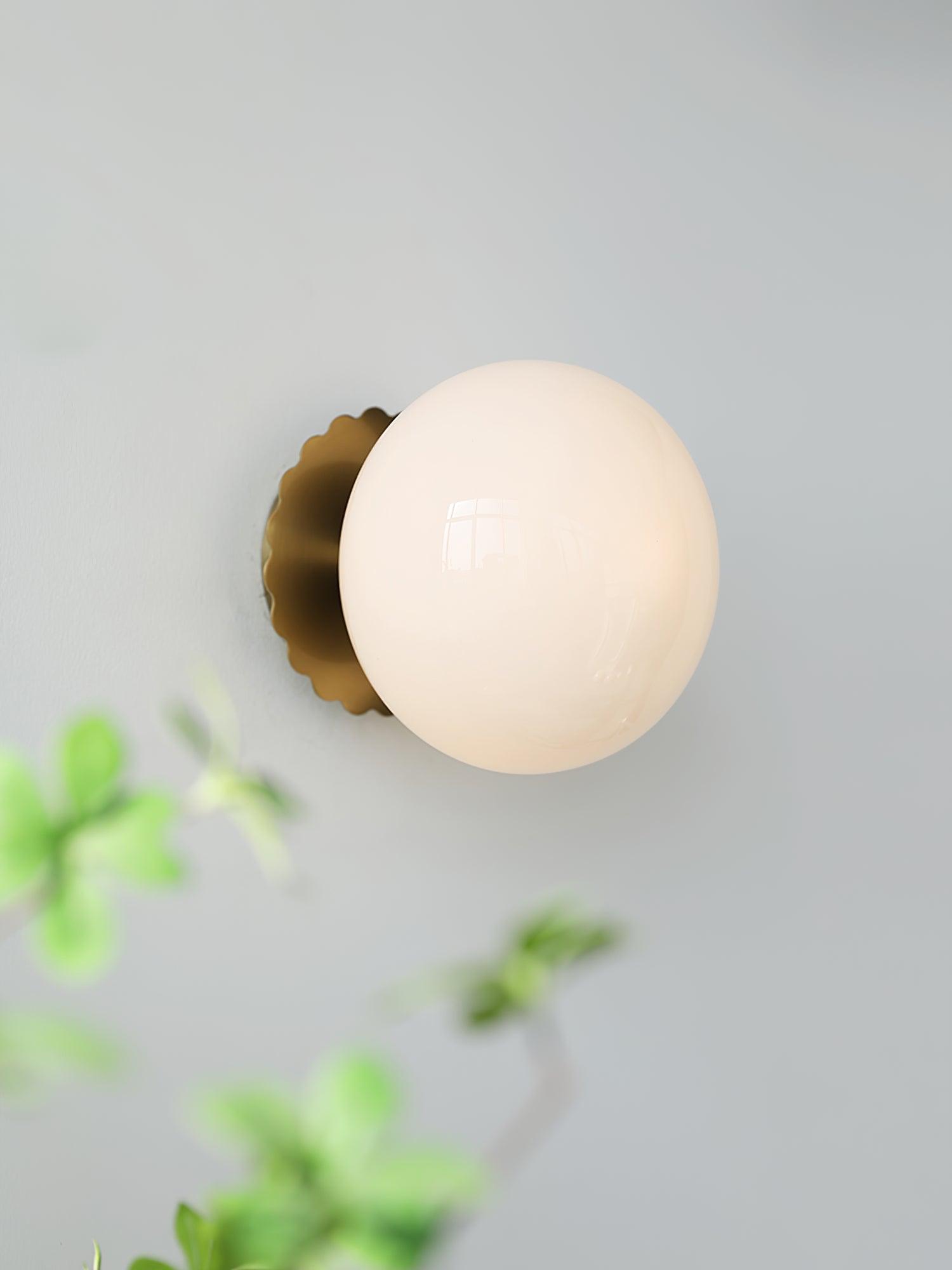 Wall Light Rose Glass EPIXAL - Marshmallow Sconces | Elegant
