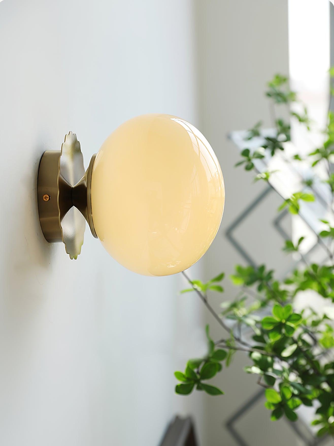 Wall Light Rose Glass EPIXAL - Marshmallow Sconces | Elegant