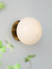Wall Light Rose Glass EPIXAL - Marshmallow Sconces | Elegant