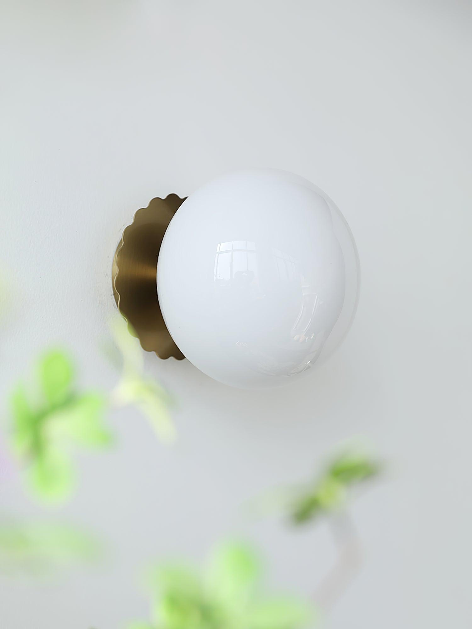 Wall Light Rose Glass EPIXAL - Marshmallow Sconces | Elegant
