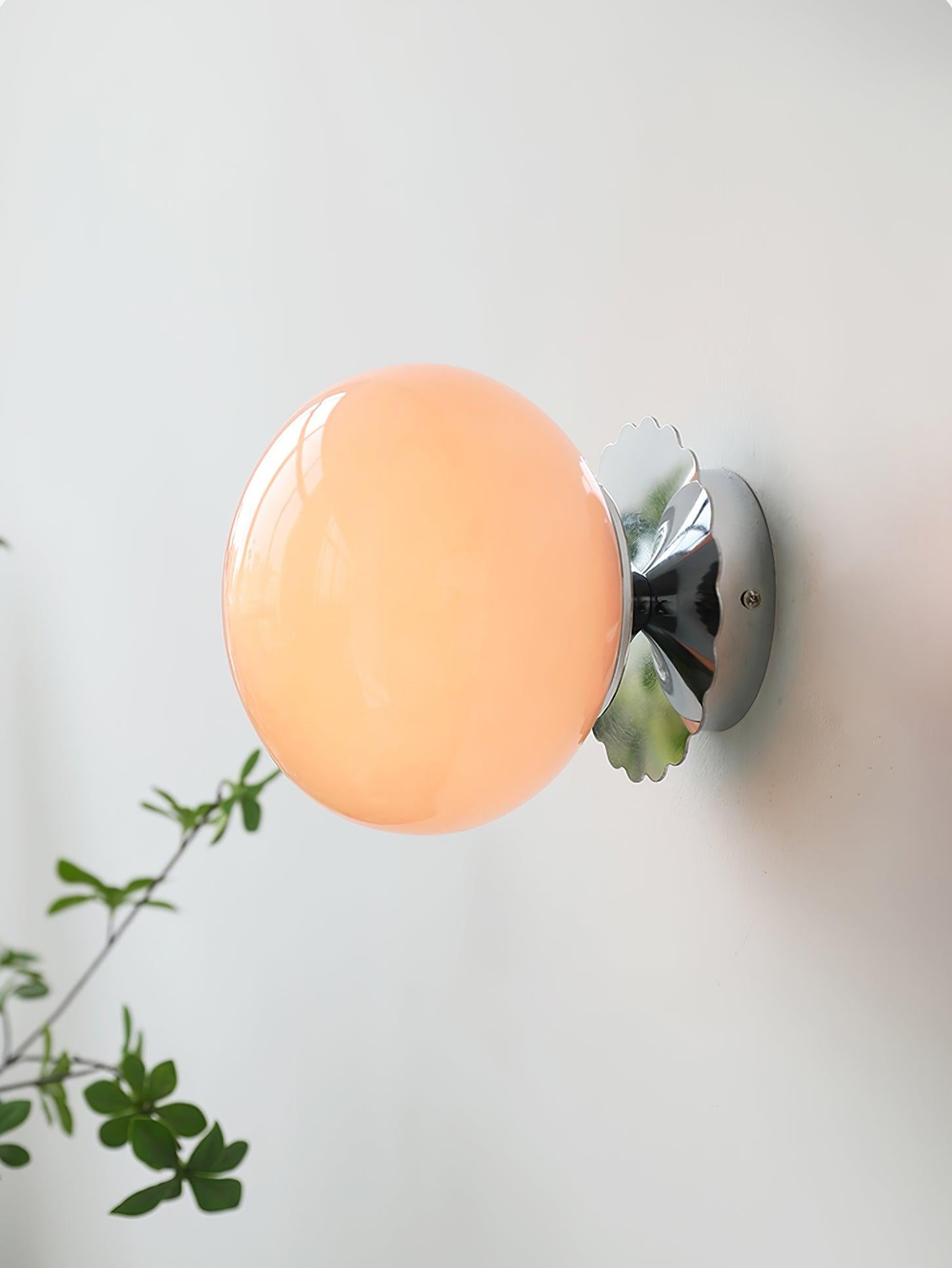 Wall Light Rose Glass EPIXAL - Marshmallow Sconces | Elegant