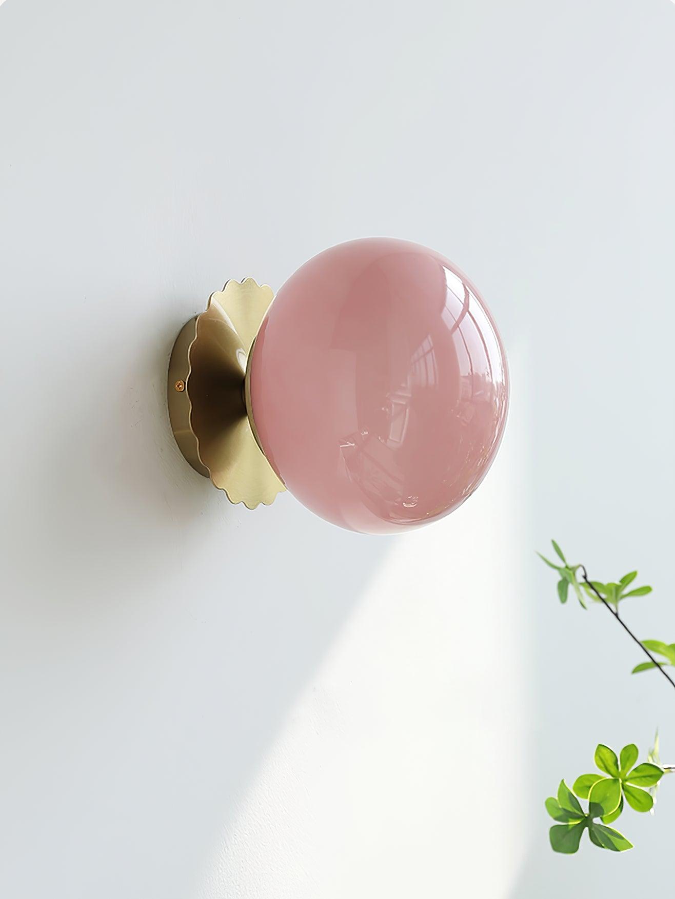 Wall Light Rose Glass EPIXAL - Marshmallow Sconces | Elegant