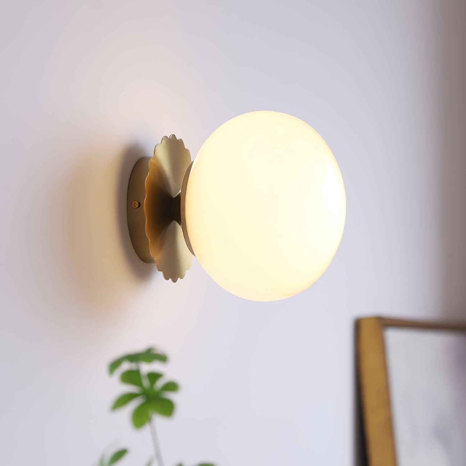 Wall Light Rose Glass EPIXAL - Marshmallow Sconces | Elegant