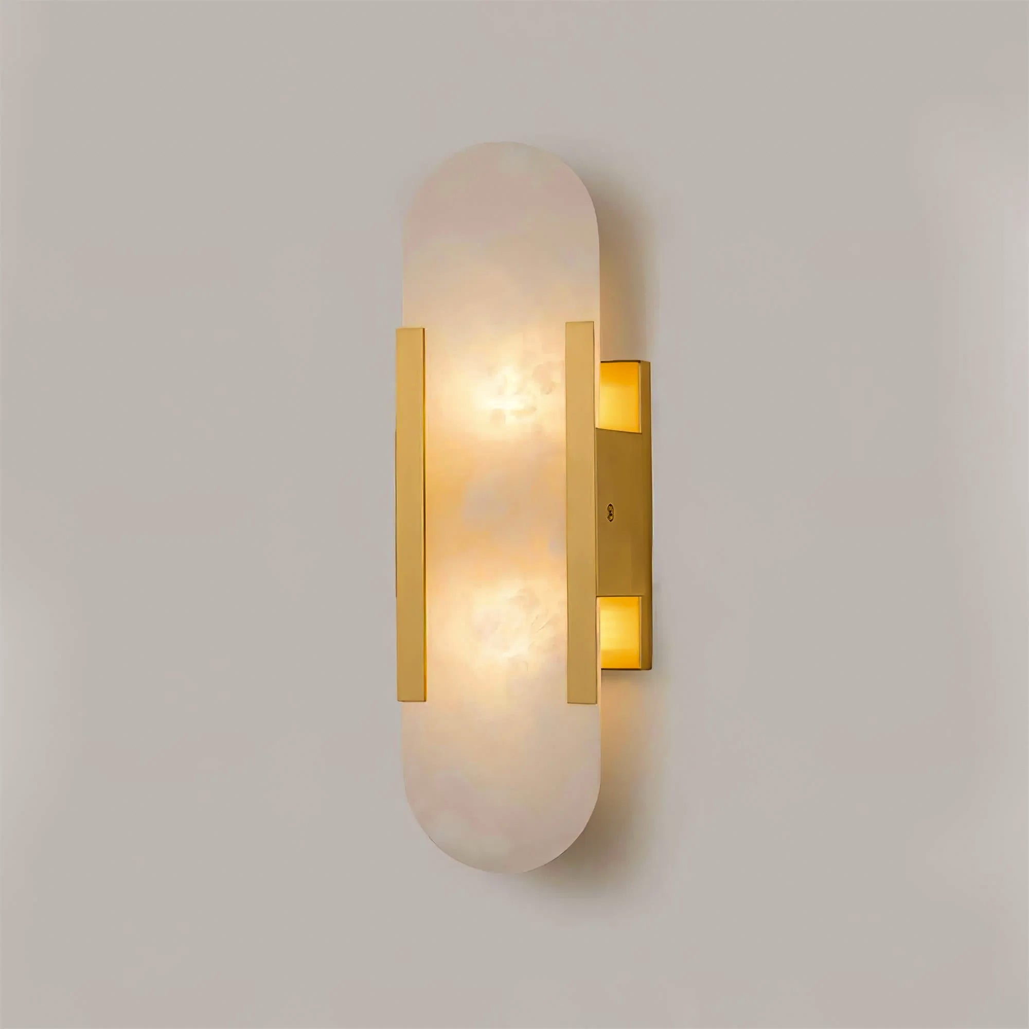 Wall Light Alabaster Brass - EMPYRN | Elegant Lighting