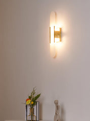 Wall Light Alabaster Brass - EMPYRN | Elegant Lighting
