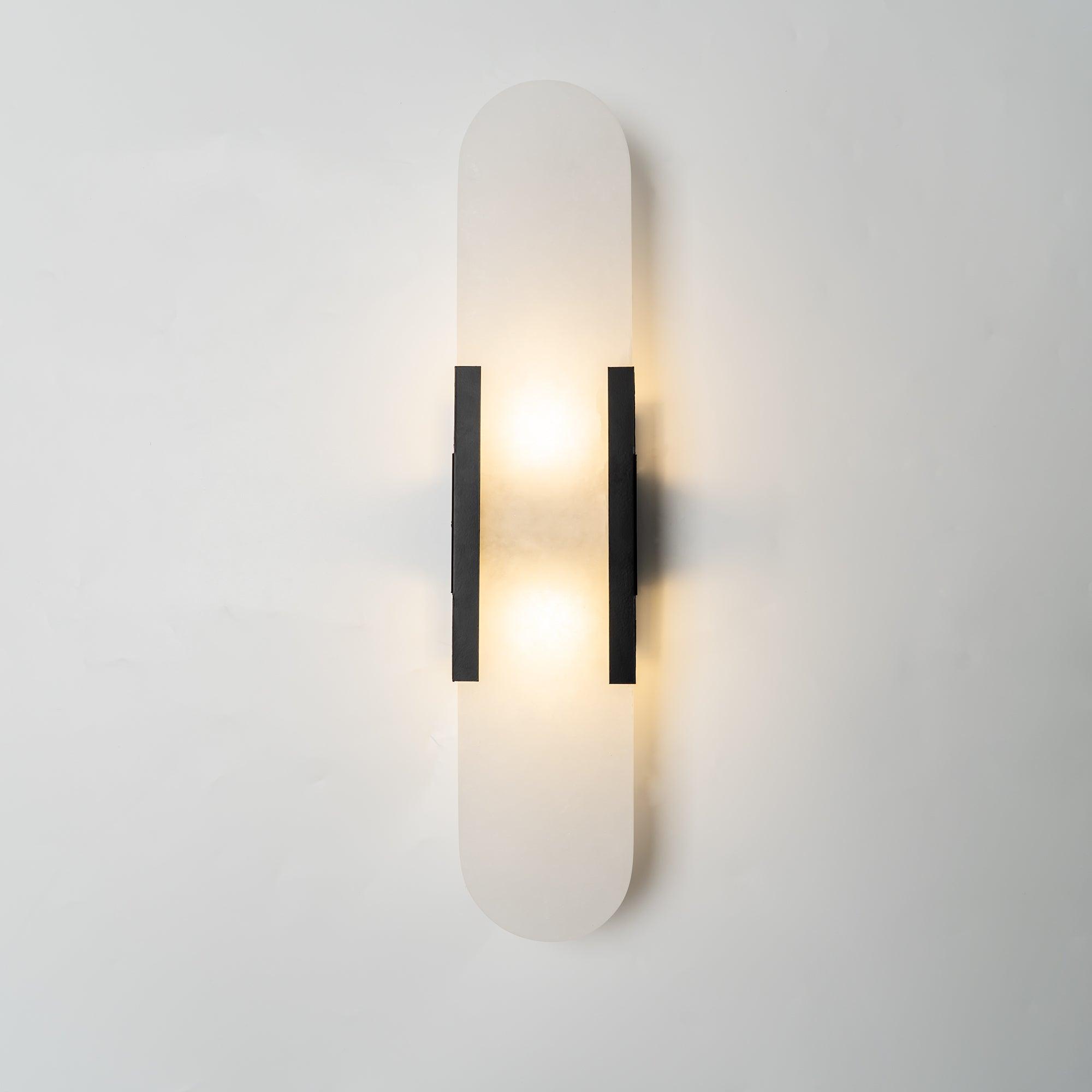 Wall Light Alabaster Brass - EMPYRN | Elegant Lighting