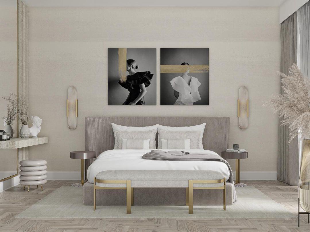 Wall Light Alabaster Brass - EMPYRN | Elegant Lighting