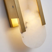 Wall Light Alabaster Brass - EMPYRN | Elegant Lighting