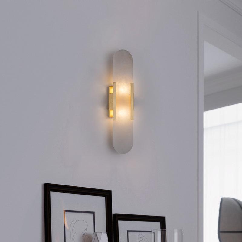 Wall Light Alabaster Brass - EMPYRN | Elegant Lighting