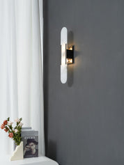 Wall Light Alabaster Brass - EMPYRN | Elegant Lighting
