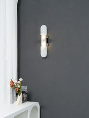 Wall Light Alabaster Brass - EMPYRN | Elegant Lighting