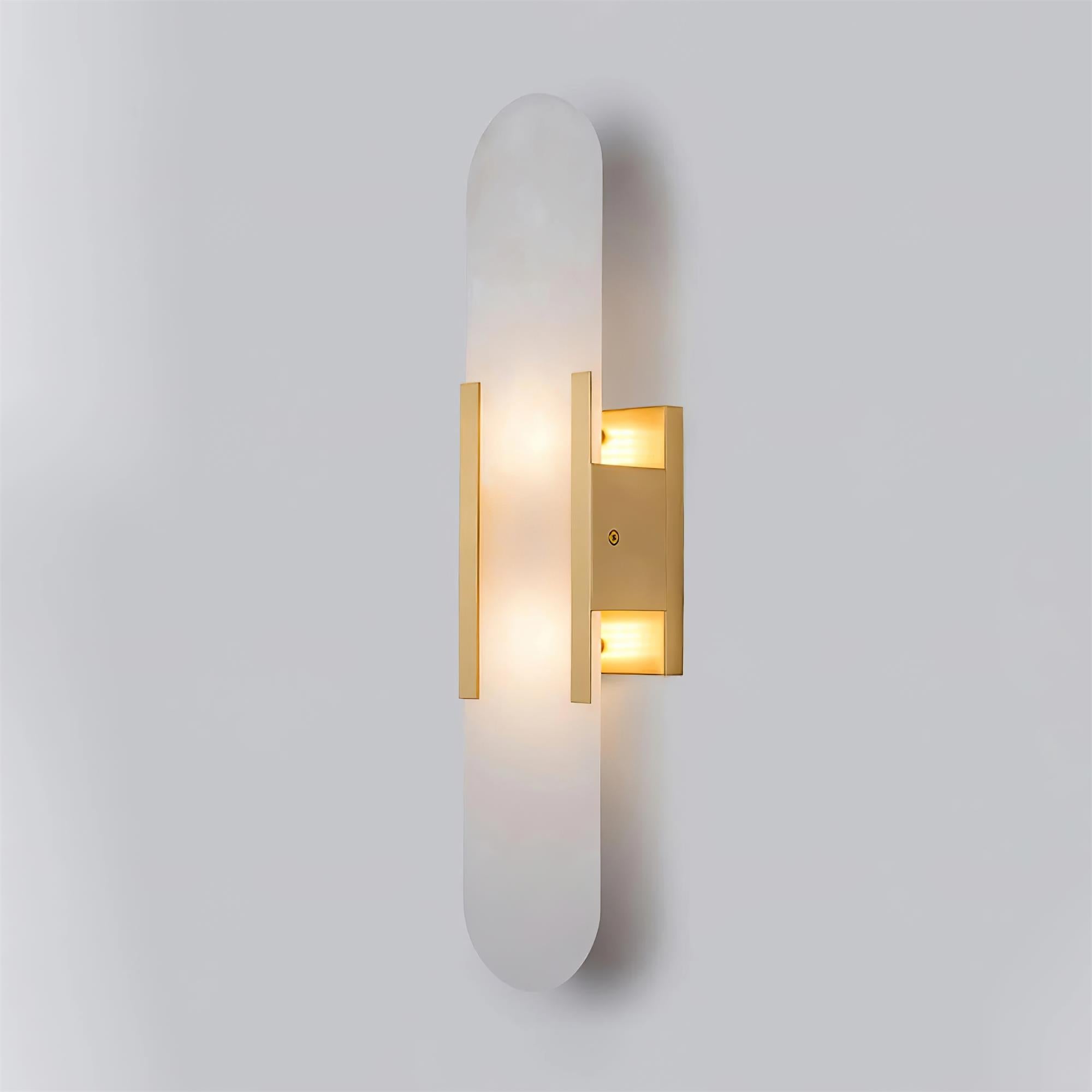 Wall Light Alabaster Brass - EMPYRN | Elegant Lighting
