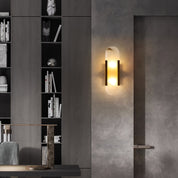 Wall Light Alabaster Brass - EMPYRN | Elegant Lighting