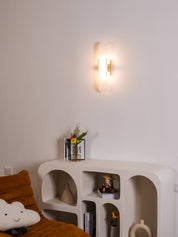 Wall Light Alabaster Brass - EMPYRN | Elegant Lighting