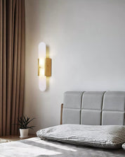 Wall Light Alabaster Brass - EMPYRN | Elegant Lighting