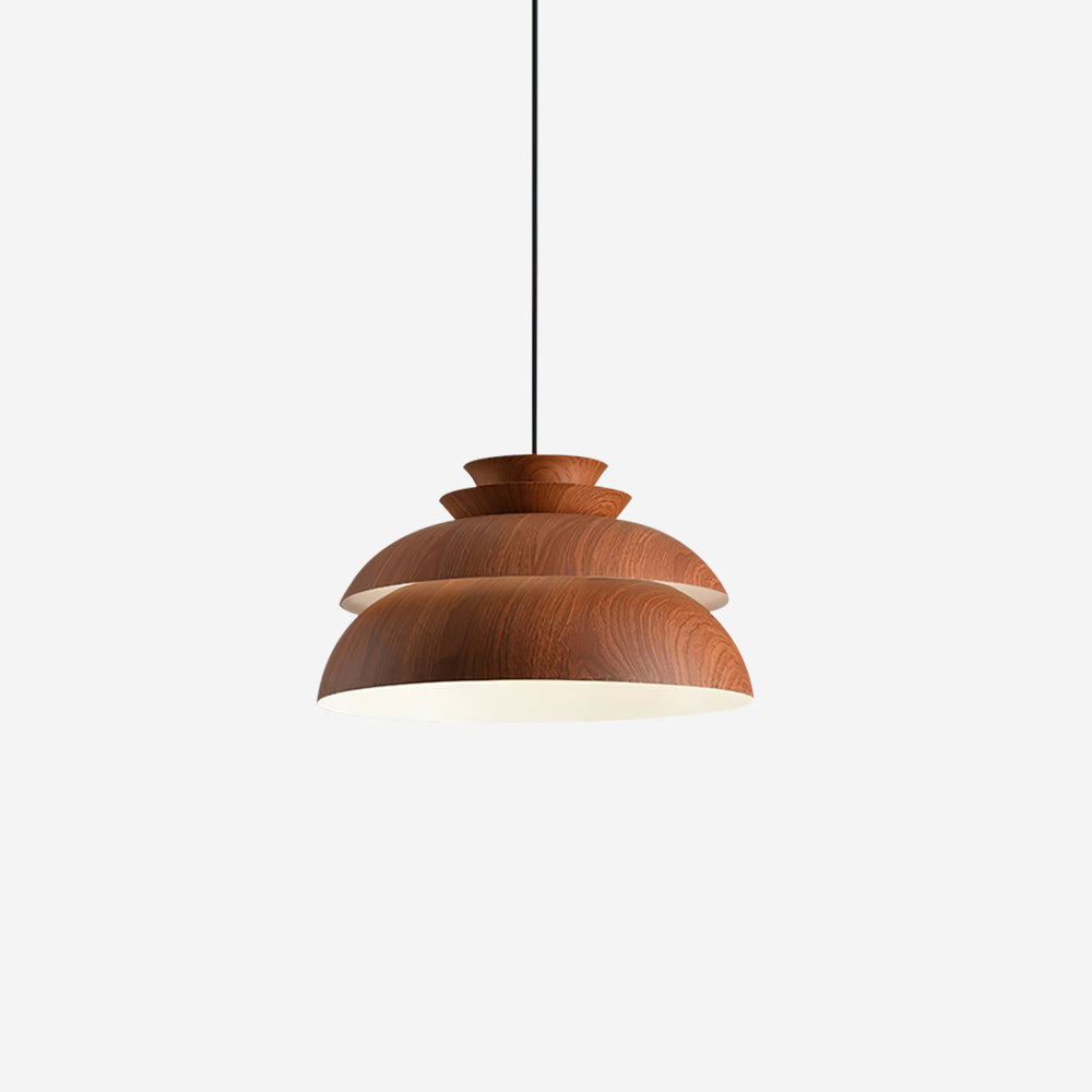 Pendant Light Aluminium Wood - VITRUM | Serene Ambiance