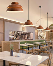 Pendant Light Aluminium Wood - VITRUM | Serene Ambiance