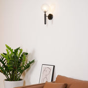 Wall Light Brass Glass - ALTAIR | Elegant Illumination