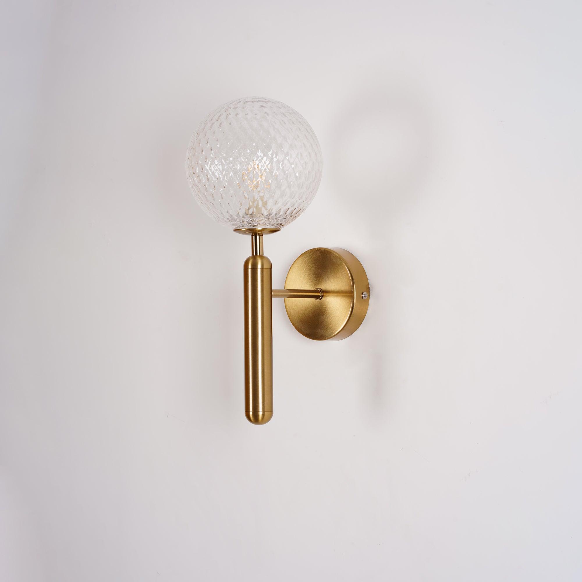 Wall Light Brass Glass - ALTAIR | Elegant Illumination