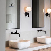 Wall Light Brass Glass - ALTAIR | Elegant Illumination