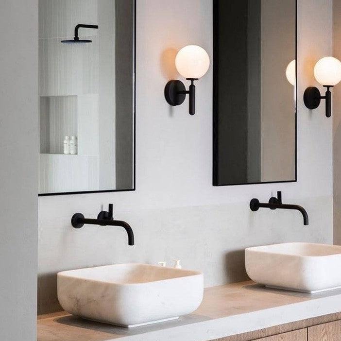 Wall Light Brass Glass - ALTAIR | Elegant Illumination