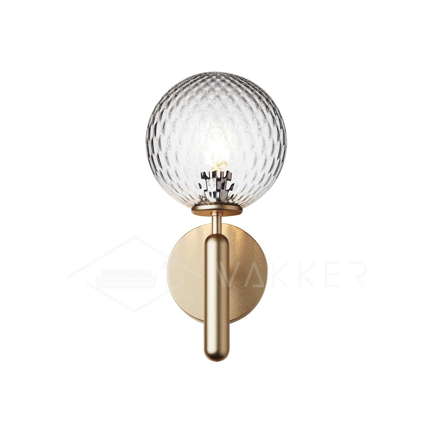Wall Light Brass Glass - ALTAIR | Elegant Illumination