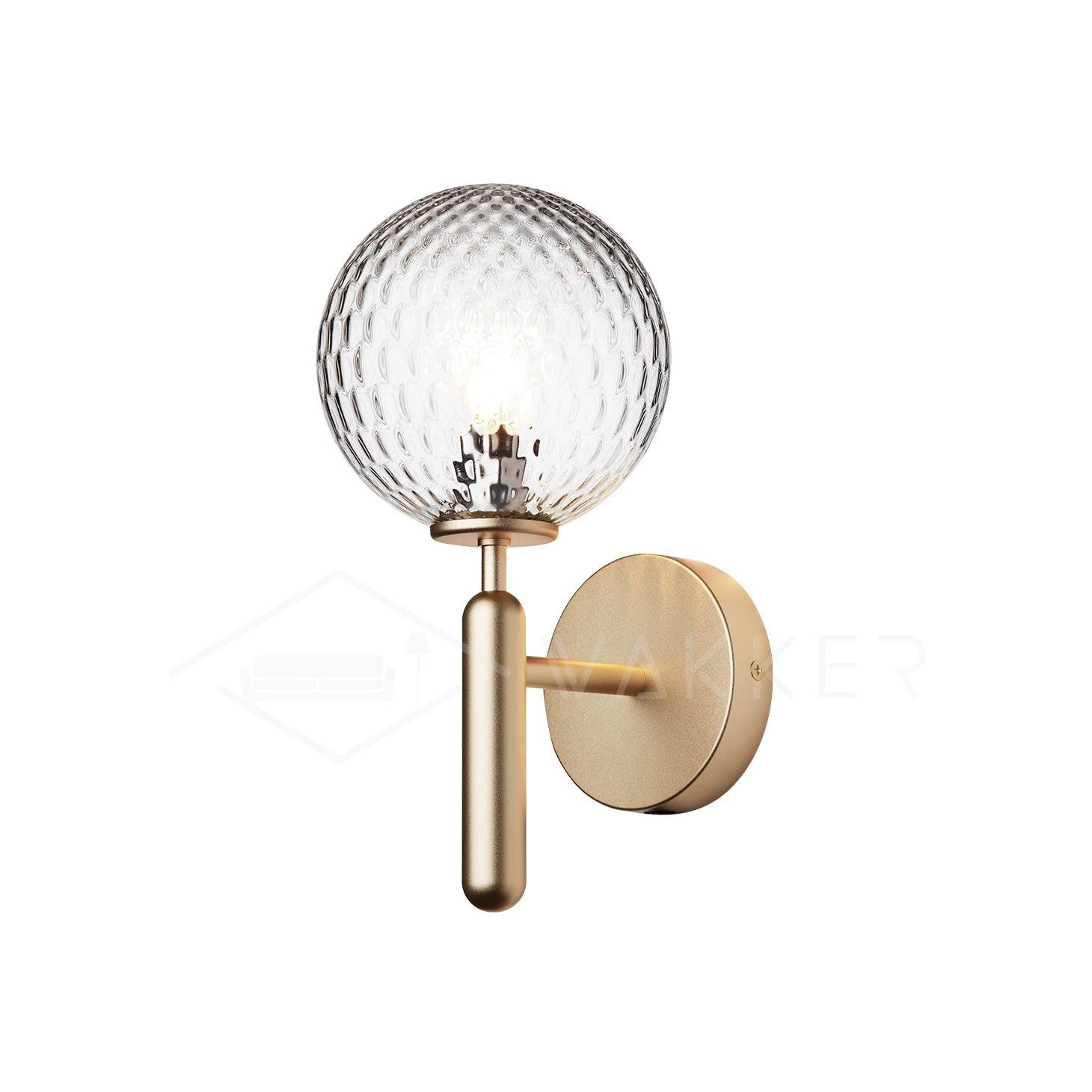 Wall Light Brass Glass - ALTAIR | Elegant Illumination