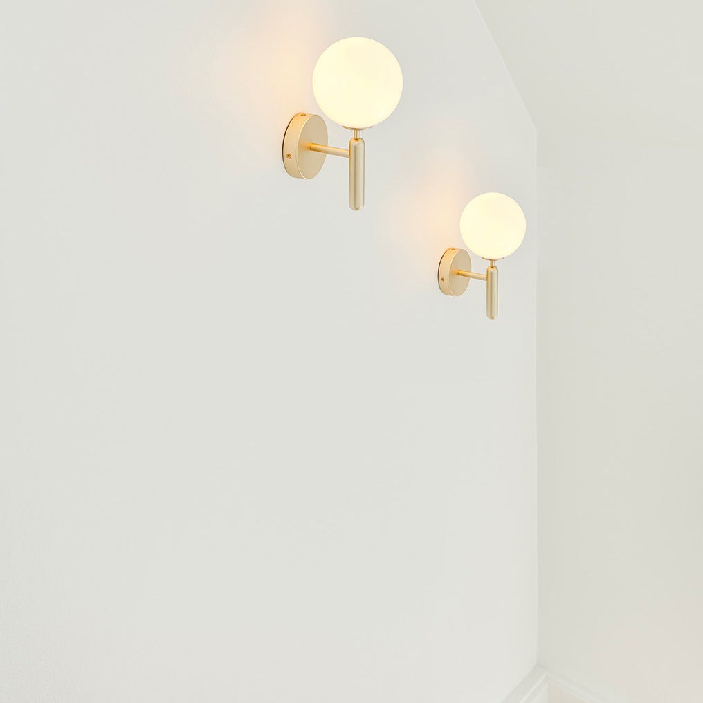Wall Light Brass Glass - ALTAIR | Elegant Illumination