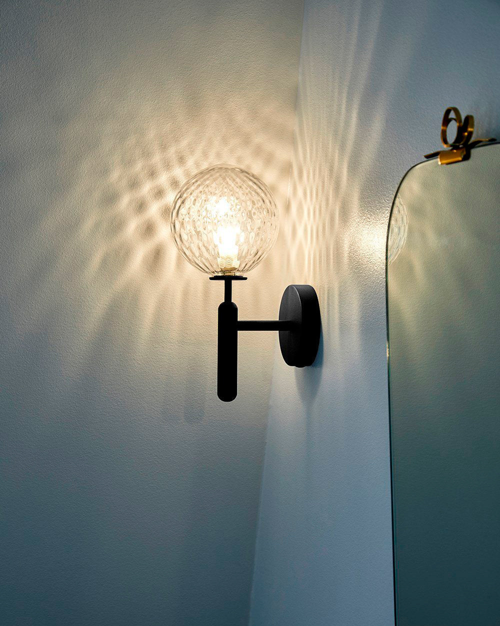 Wall Light Brass Glass - ALTAIR | Elegant Illumination