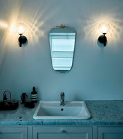 Wall Light Brass Glass - ALTAIR | Elegant Illumination