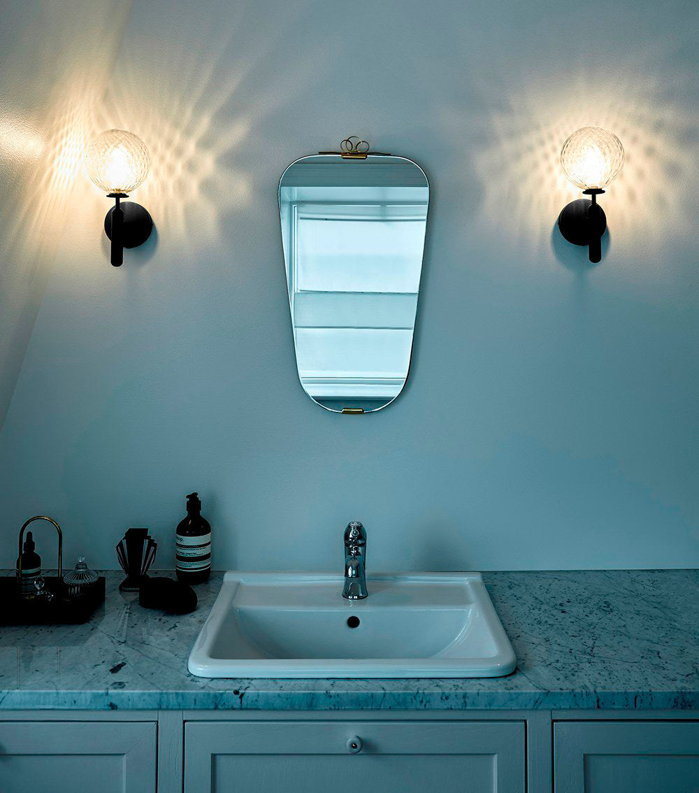 Wall Light Brass Glass - ALTAIR | Elegant Illumination