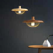 Pendant Light Wood Grain Black - ZYLOXA | Nordic Style