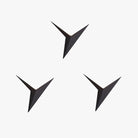 Orr Applique Murale Triangle Minimaliste Moderne, Métal, Blanc/Noir/Or, Salon