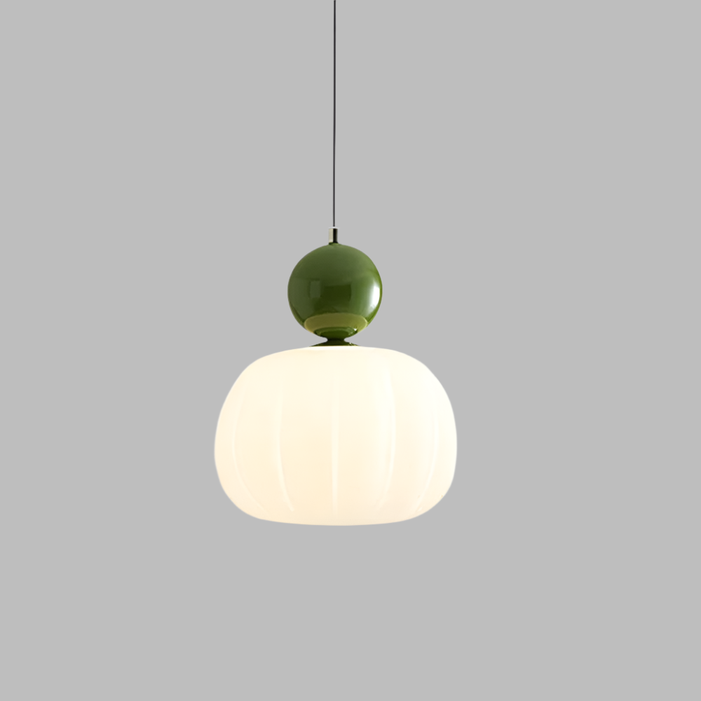 Pendant Light Pumpkin Shape Green - RESONX | Tranquil